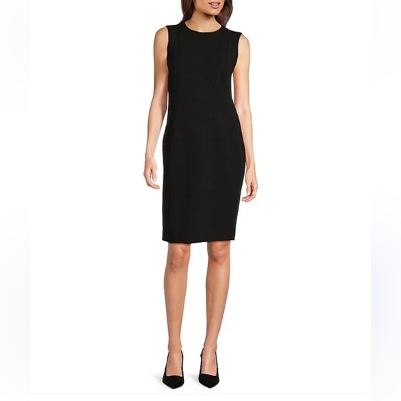 Calvin Klein Wool Blend Sheath Dress Size M - Picture 1 of 8